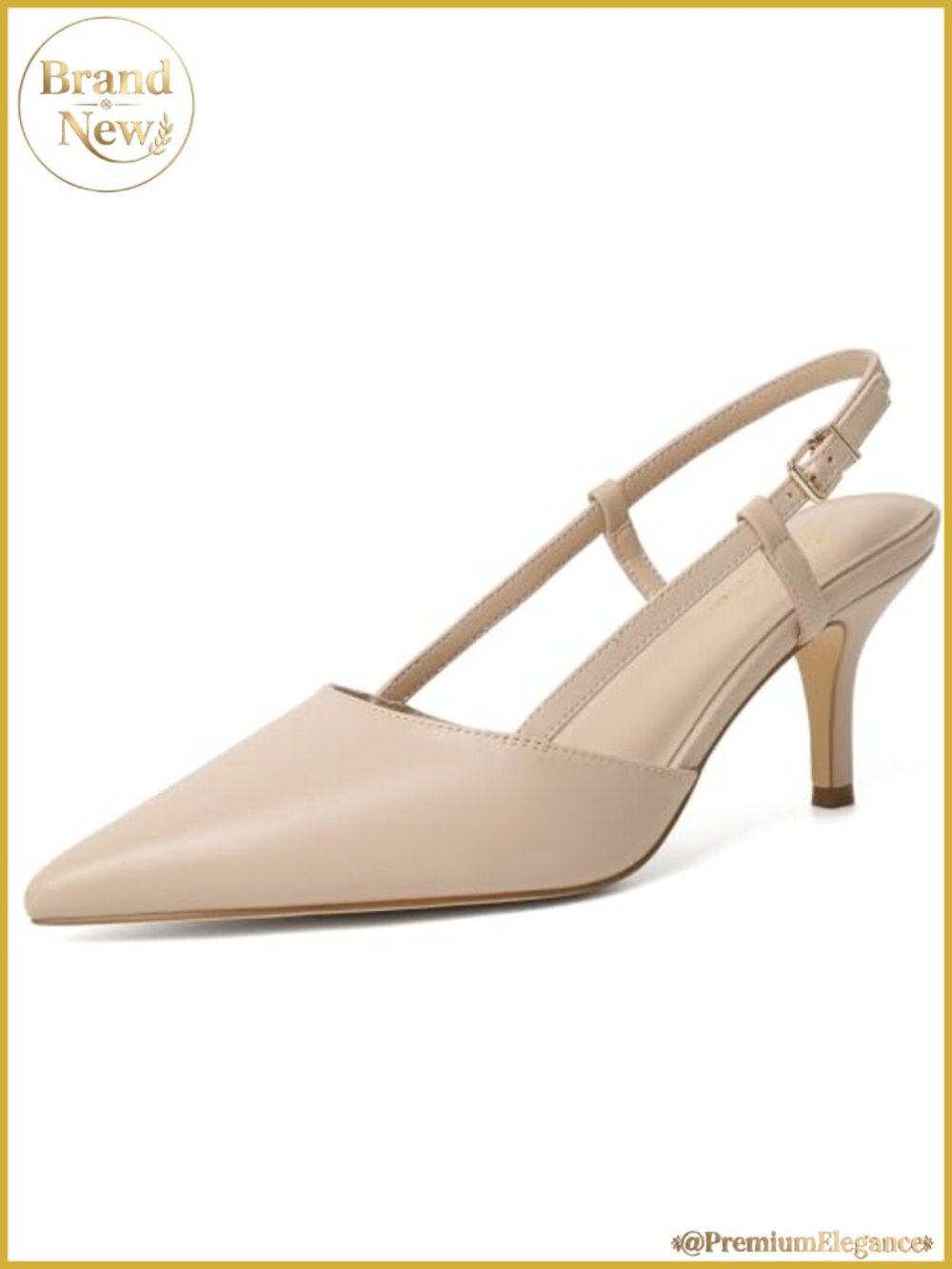 Women's Kitten Heels Pointed Closed Toe Slingback Low Heel Stilettos Bow Pumps